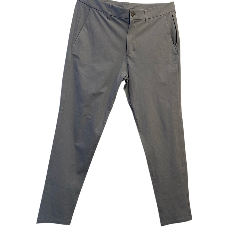 Lululemon ABC Slim Fit Pant Warpstreme Grey Mens Trousers 32‎